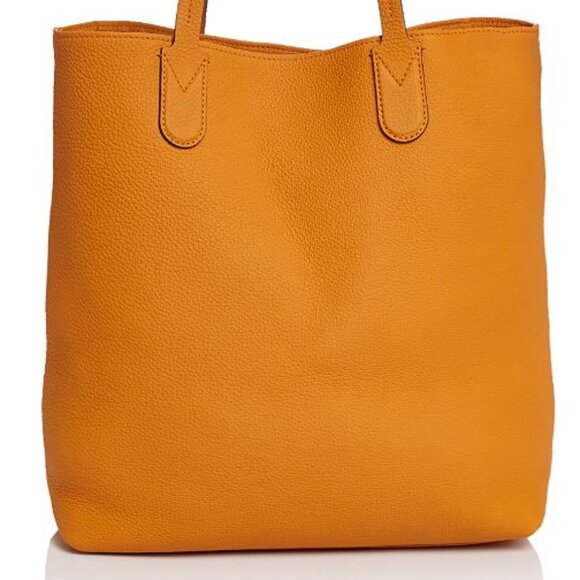 Longchamp Essential Leather Tote in Orange/Silver - Picture 11 of 16